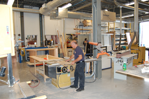 a mechanical workshop